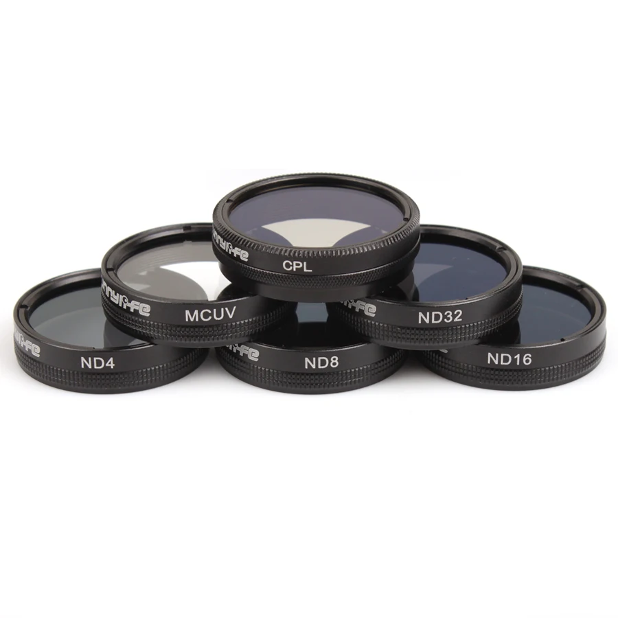 

Lens Filter MCUV CPL ND4 ND8 ND16 ND32 Filter Multi-layer Coating for DJI Phantom 4 PRO/ PRO+ Drone Accessory Parts F21035 Black