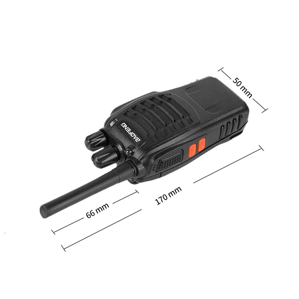 Рация Baofeng PMR 4 шт. портативная двухсторонняя рация UHF 446 МГц 0 5 Вт 16 каналов с USB