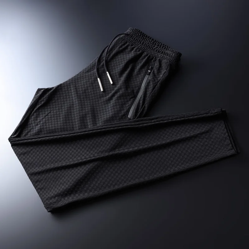 Men Pants Drawstring Pants Straight Full Length solid Black Cotton Zip Pocket Men's Trousers Fashion Pants Size M-5XL AKLP5031 Men Pants Drawstring Pants Straight Full Length solid Black Cotton Zip Pocket Men's Trousers Fashion Pants Size M-5XL AKLP5031