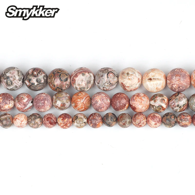 

Natural Stone Beads Red Leopard Matte Frosted Stone Loose Spacer Beads 6/8/10mm For Muslim Prayer Rosary Making Accessories DIY