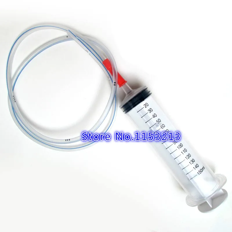 

100ML/ 150ML large size disposable syringe with 1 meter silicone tube Plastic syringe Enema/Feeder Refilling ink dispensing tool