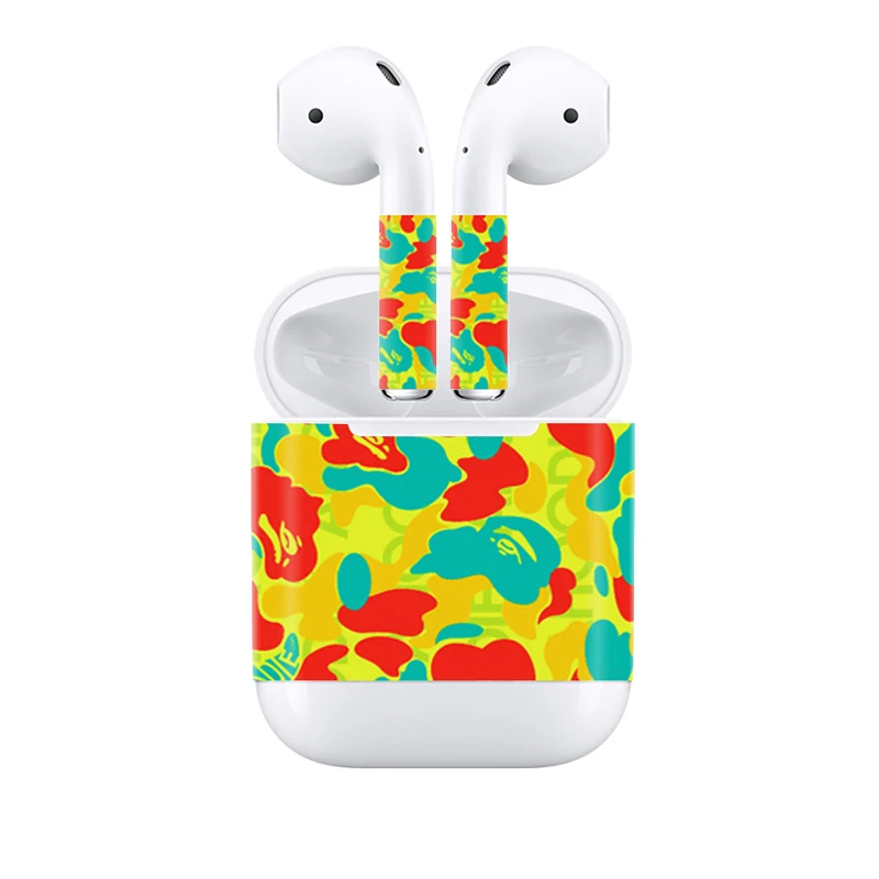 Профессиональные фабричные Поставки кожи стикер для Apple Airpods виниловые наклейки