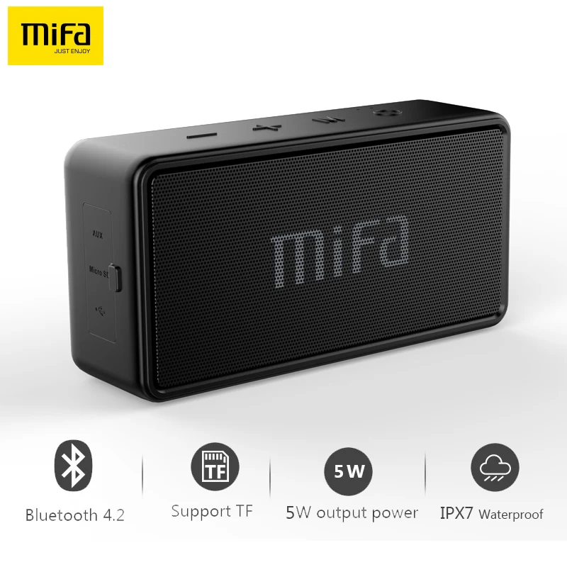 

Mifa A2 Wireless Bluetooth Speaker Powerful Portable IPX7 Waterproof 3D Stereo LoudSpeaker Support TF Card/ AUX Soundbar Speaker