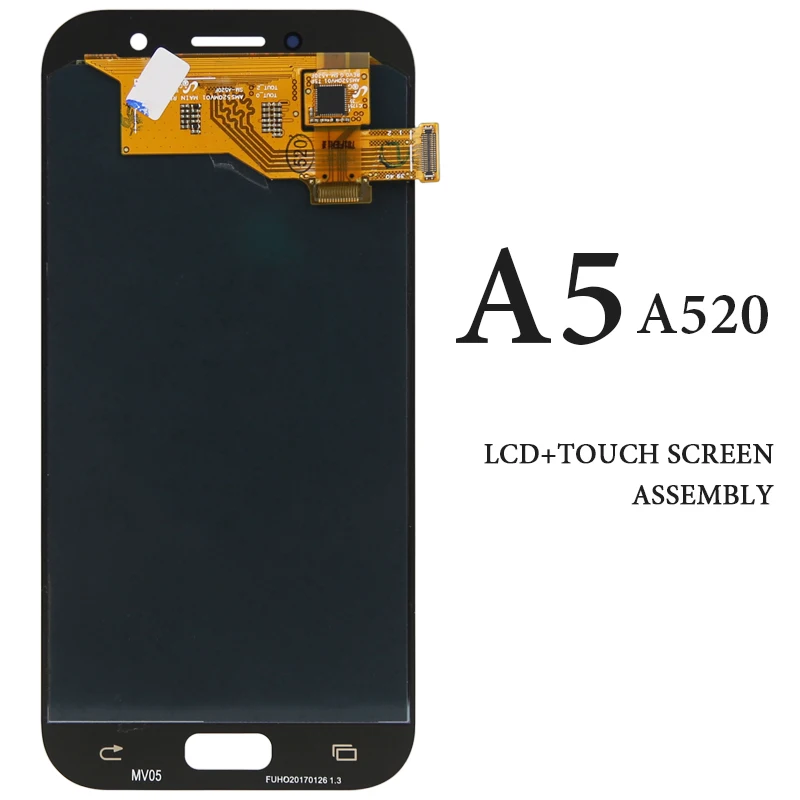 

For Samsung A5 2017 LCD 5.2 Inch AMOLED A5 2017 A520 A2520F Black White Gold Pink No Dead Pixel Display Touch Assembly