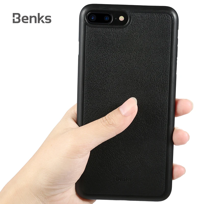 Benks Magenetic чехол для iPhone 8 7 66 s/Plus кожаный 360 Полное покрытие противоударный
