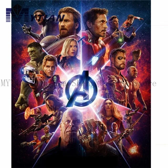 MYTIAN 5D Diamond Painting Marvel Infinity War Superhero Avengers