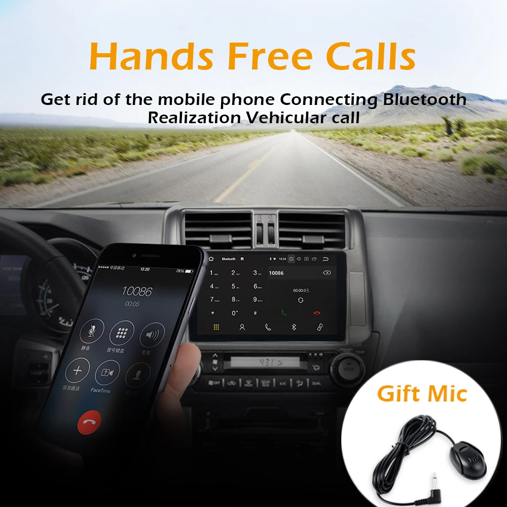 Flash Deal Android 9.0 car autoradio for toyota prado 150 2010 2011 2012 2013 with 9" HD Digital Capacitive Touch Screen Bluetooth 32G ROM 3