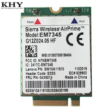 Беспроводной EM7345 для ThinkPad X1 углерода 2nd 3rd X240 T440 T440S T440P T540P W540 X250 T450 T450S T550 W541W550S 04X6014
