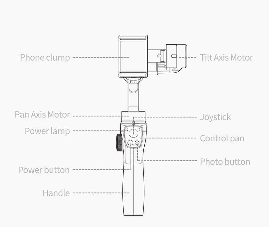 Funsnap Caputure 2 смартфон 3 оси Gimba Экшн камера Gimbal для IOS Andriod Gopro 7 6 5 eken Yi Gimbal комплект со светодиодный микрофоном