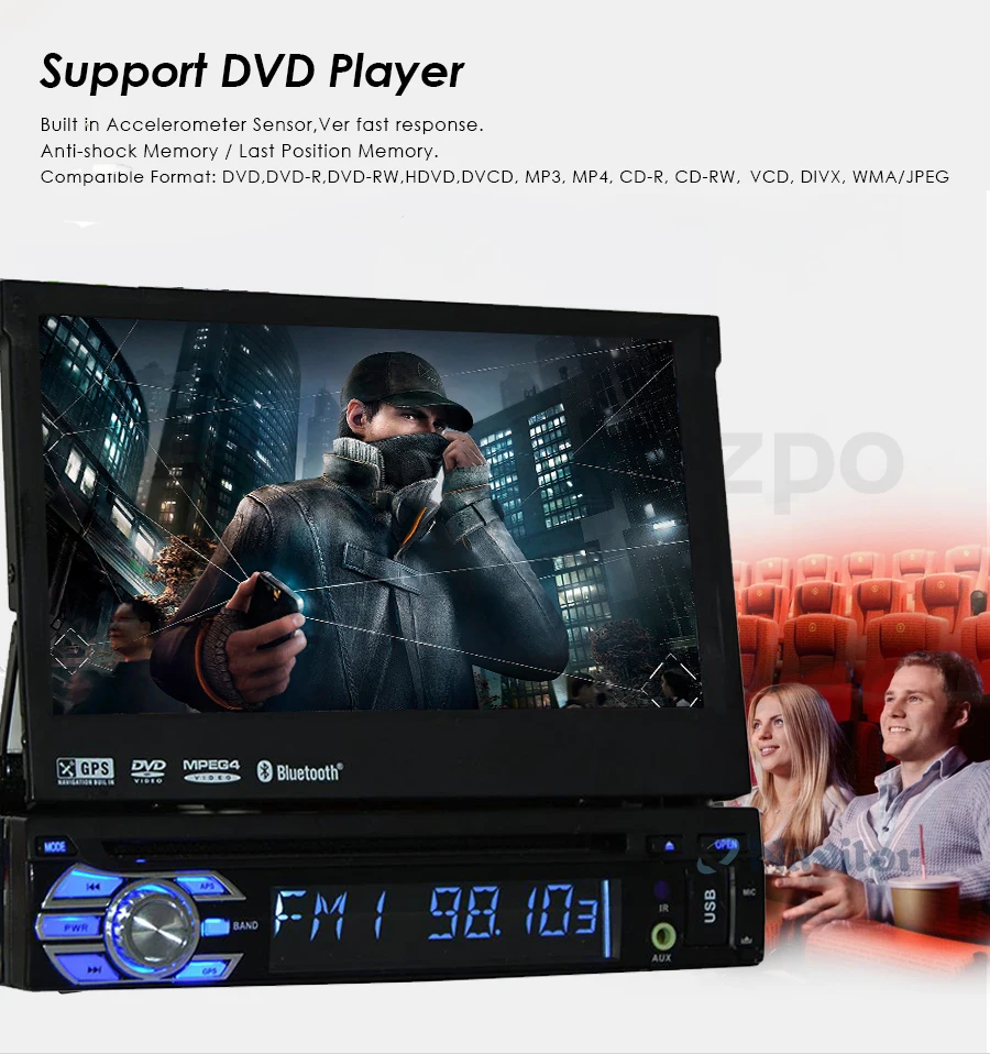 Discount Android 8.1 HD 1024*600 Car DVD Player Radio For Universal Car Radio Monitor 4G WIFI GPS Navigation Head Unit 1din 2G RAM RDS BT 1