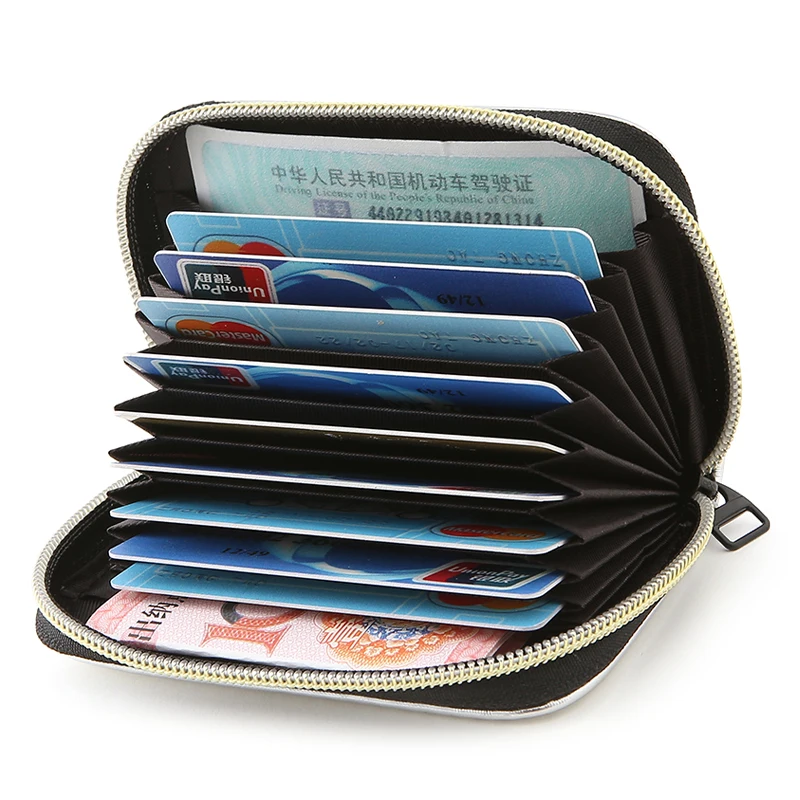 Бренд JANE'S, кожаный чехол для визиток с 11 слотами, держатель для карт, кошелек для карт, кошелек на молнии, клатч, сумка для монет, кошелек для женщин и мужчин