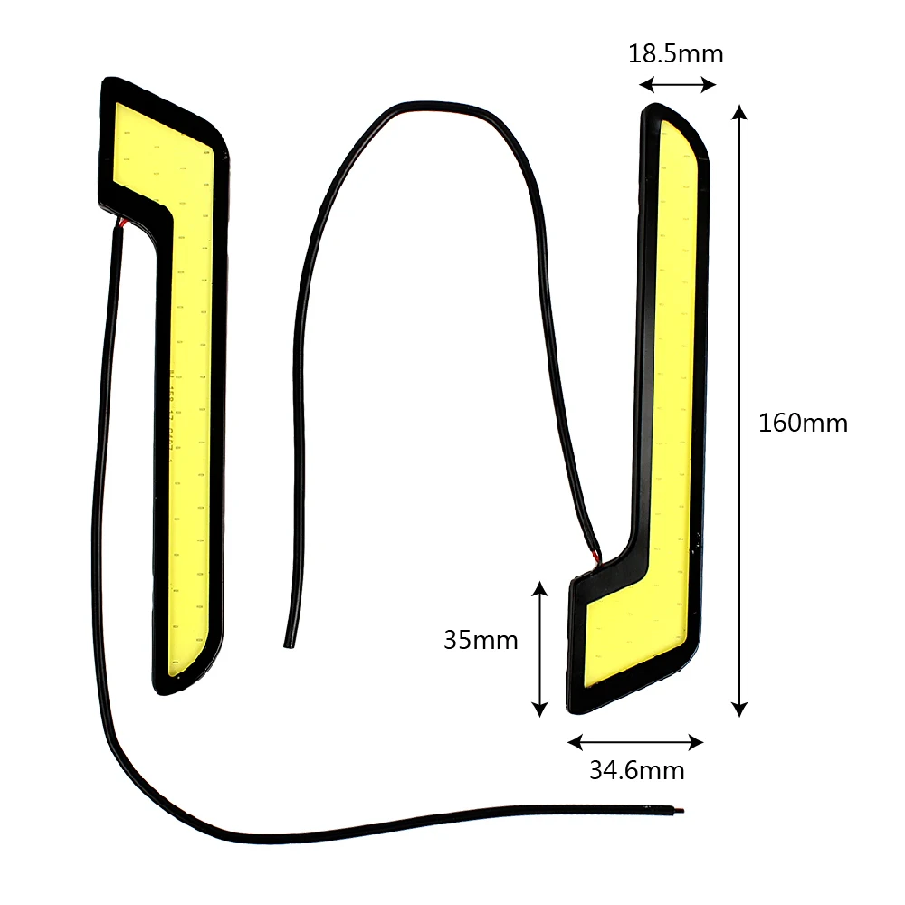 ITimo COB автомобиль-Стайлинг DC 12 В автомобильные аксессуары 2 шт./компл. Автомобильные дневные ходовые огни Автомобильные противотуманные фары
