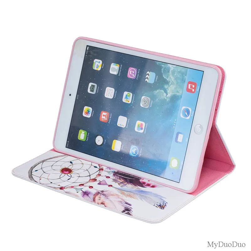 mCute Bear Black Wallet Case For Ipad Mini 2 Case For Ipad Mini  Mini 1 Mini 2 Mini 3 Case Butterfly Flower PU Leather Cover  (90)