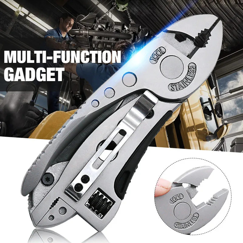 

Outdoor Portable Multitool Pliers Pocket Knife Screwdriver Set Stainless Steel Adjustable Wrench Hand Tool Set