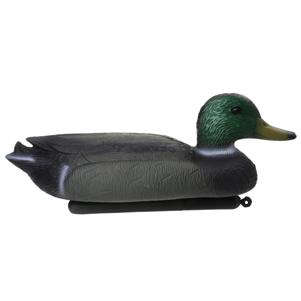 

3D Lifelike Mallard Male Duck Decoy Drake with Green Head Outdoor Fishing Hunting Decoy Baits Accessories