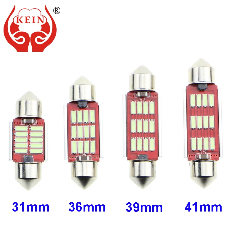 KEIN (R) CAR Auto LED C3W C5W C10W 31MM 36MM 39MM 41MM 42MM white blue reading lamp license plate lamp