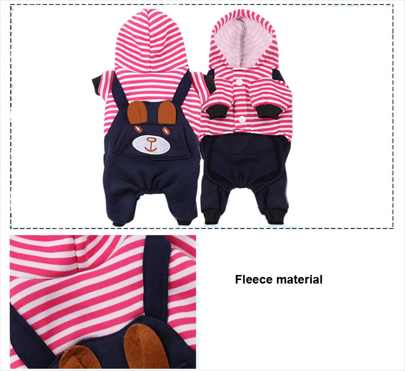 Fleece dog coat