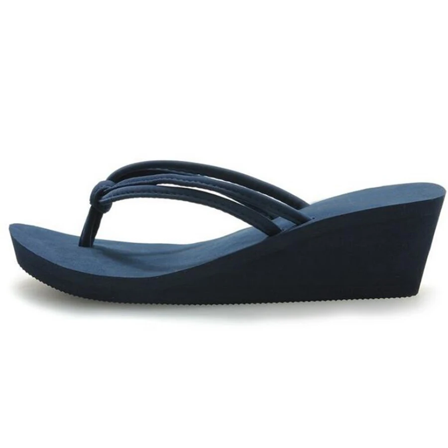 rubber wedge flip flops