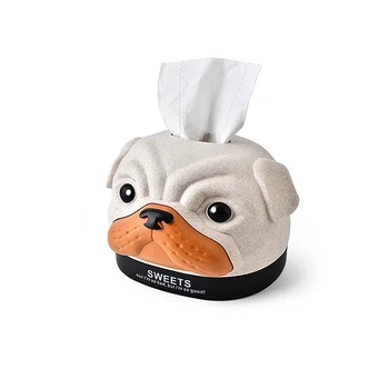 

Fashion Cartoon Bobby Dog Tissue Boxes Case Multifunction Pumping Paper Mapkin Tray Storage Box for Bathroom Kitchen Hall Living