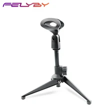 New BM800 Microphone Desktop Tripod Foldable Stent Plastic Adjustable Wired Wireless Microphone Capacitive Microphone Stand