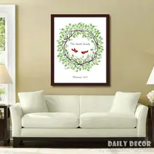 60*80 см DIY пользовательское свадебное украшение с отпечатками пальцев гостей книга посещаемости, подписанные книги Weddding поставки и 6 шт. чернильные подушечки