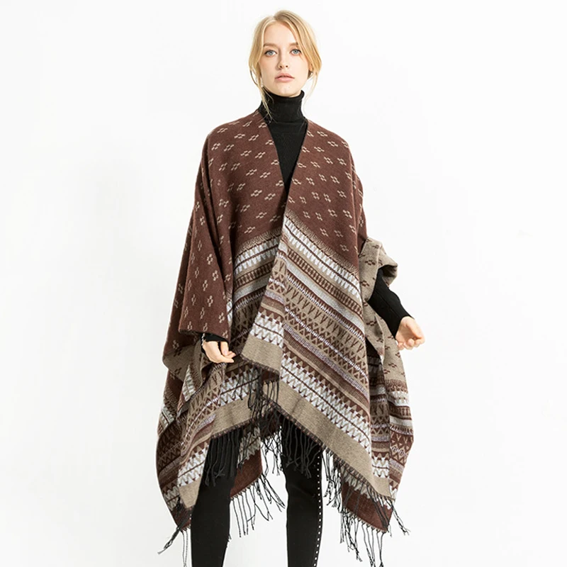 High Quality Women Winter Scarf Fashion Cashmere Wavy