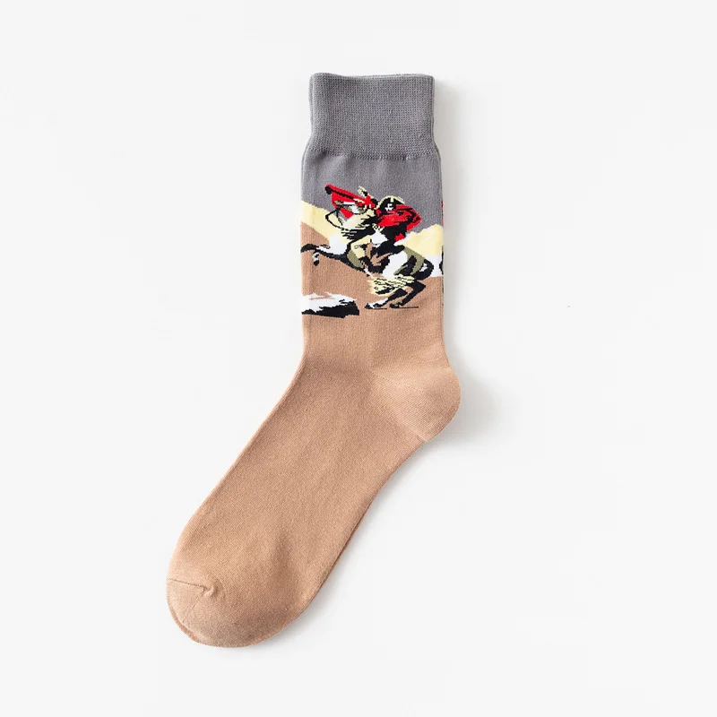 Осенне-зимние мужские Носки с рисунком Oli, мужские носки в стиле Харадзюку, спортивные носки для скейтборда в стиле хип-хоп, уличная одежда, подарки для мужчин