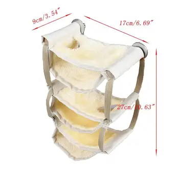 

Multilayer Winter Warm Hanging Swing Bed Nest House For Cage Small Pets Hammock