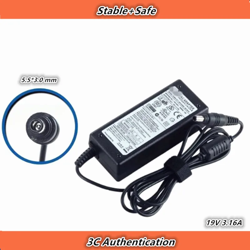 

19V 3.16A AC Power Supply Charge Adapter Cable For Samsung NP270E5G NP270E5E NP270E5J NP300E5E NP300E5V NP275E5J NP275E5V E5R