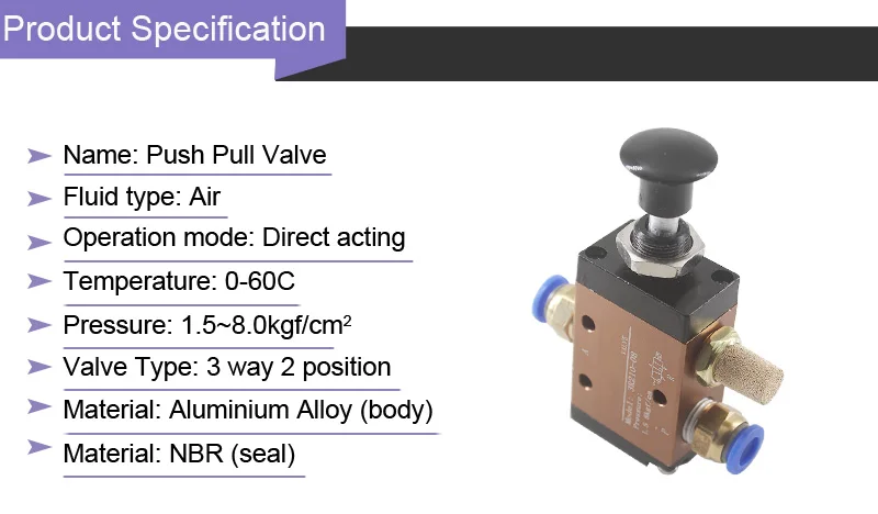 SUMRAY 3R210-08/3R310-10 пневматический нажимной клапан 3 ходовой 2 положения ручной клапан прямого действия ручной регулирующий клапан