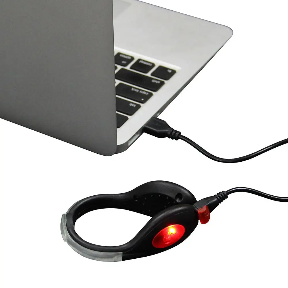 Sale Luminous Rechargeable LED Shoe Clip Light Outdoor Safety Signal Warning Light Reflective Safety Night Running Gear For Runner 5