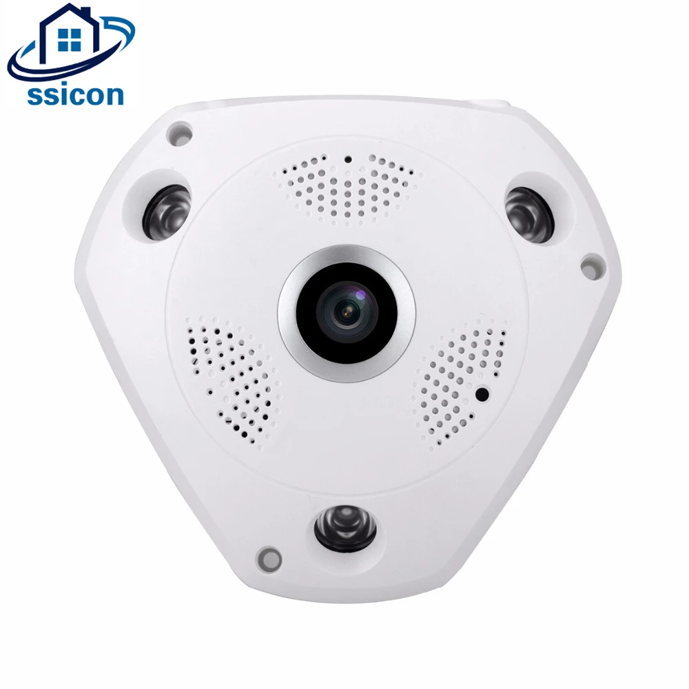 

SSICON SSICON Dome Panoramic AHD CCTV Camera 2MP 4MP 1.56mm Lens Plastic Indoor 360 Security Camera Night Vision