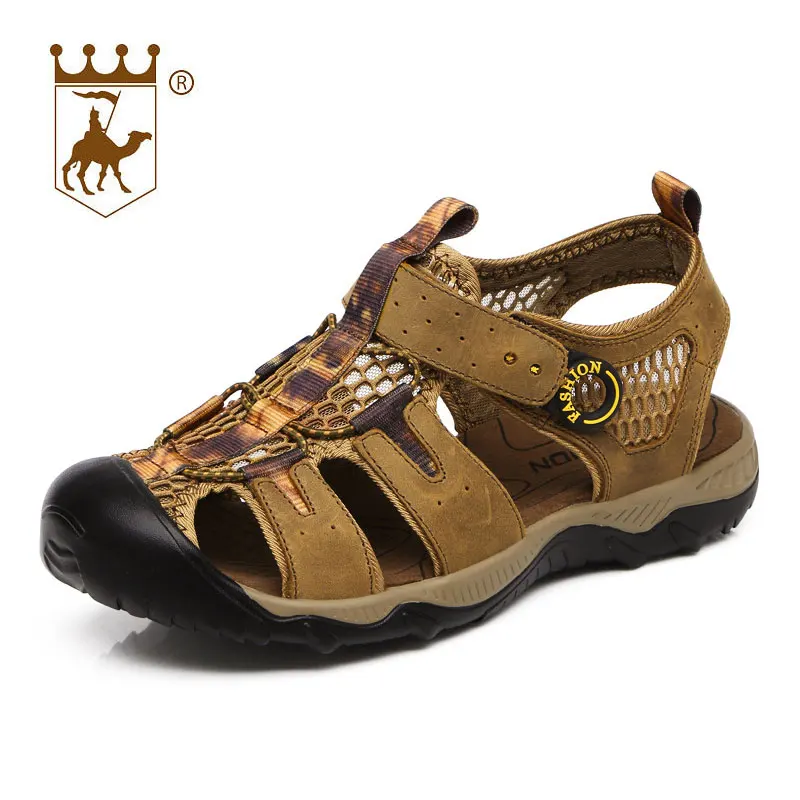 Ocio Playa Tamaño Para dark Brown Nueva 44 Primera Al Cuero Hombre Baotou Libre Backcamel 2018 Light Aire Sanals Zapatos Ocasionales Antideslizantes 38 Capa Brown Hombres xYaUgn0w