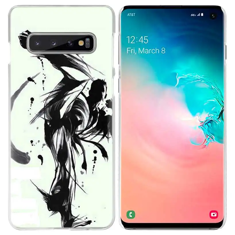 Дзюдо тхэквондо чехол для samsung Galaxy S10 5G S10e S9 S8 M30 M20 M10 J4 J6 плюс J8 Note 8 9 прозрачный жесткий чехол из ПК для телефона Coque - Цвет: 07