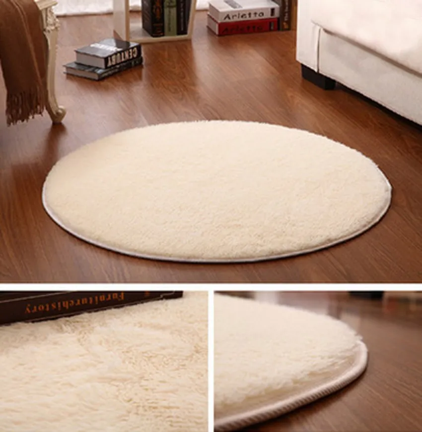 

Home Decor Bedroom Mat Door Floor Mat Fluffy Round Foam Rug Non Slip Shower Mats
