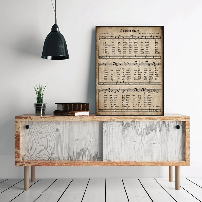 Antique Hym Canvas Art Painting Home Decoration