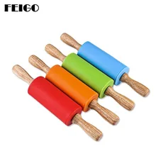 FEIGO 1 шт. высокое качество дерево силиконовые кондитерские доски помадка торт ролик Тесто Скалки булавки формы для выпечки Кухонные инструменты для приготовления пищи F93