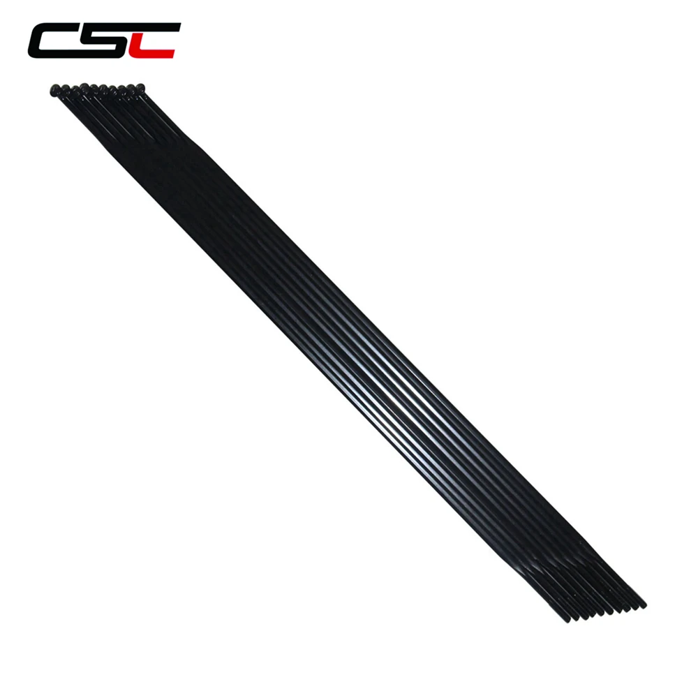 Bike Accessories Bicycle Spokes Bike Spokes Nipples 12pcs CN Mac Aero 494 J-Hook J-Bend Bladed Aero Spokes with Alloy Nipples Carbon Fiber Bicycle Accessories