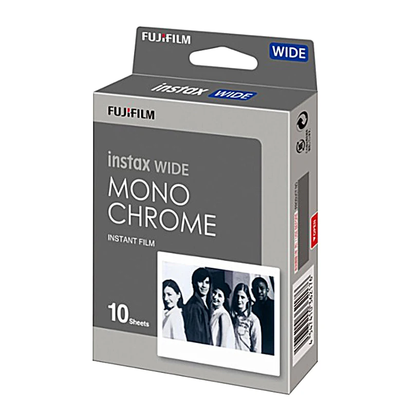 Fujifilm Instax Wide Monochrome Mono мгновенная фотография 60 пленка для Fuji WIDE 100 210 300 камера|fujifilm