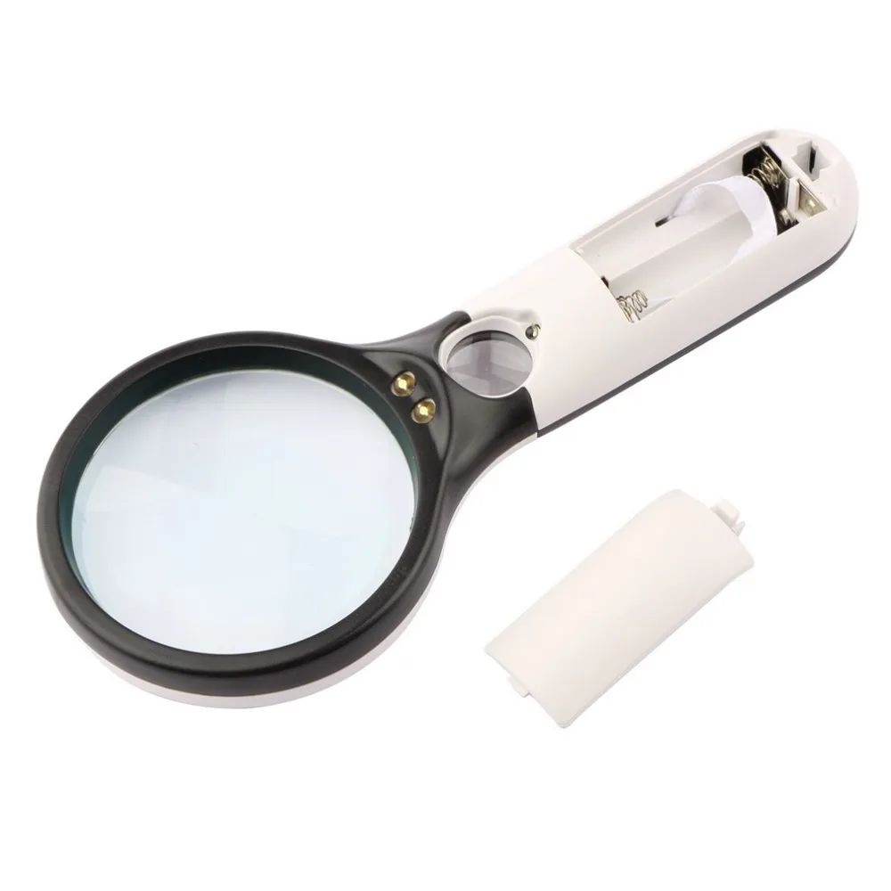 ACEHE New Handheld Illuminated 3X 45X Magnifier Magnifying Jewelry