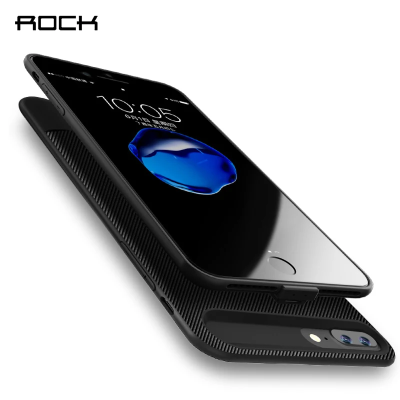 Чехол ROCK для iphone 7, аккумулятор, 2500 мА/ч, внешний аккумулятор, чехол, ультра тонкий, Внешнее зарядное устройство для iphone 7 plus, 3650 мА/ч, чехол