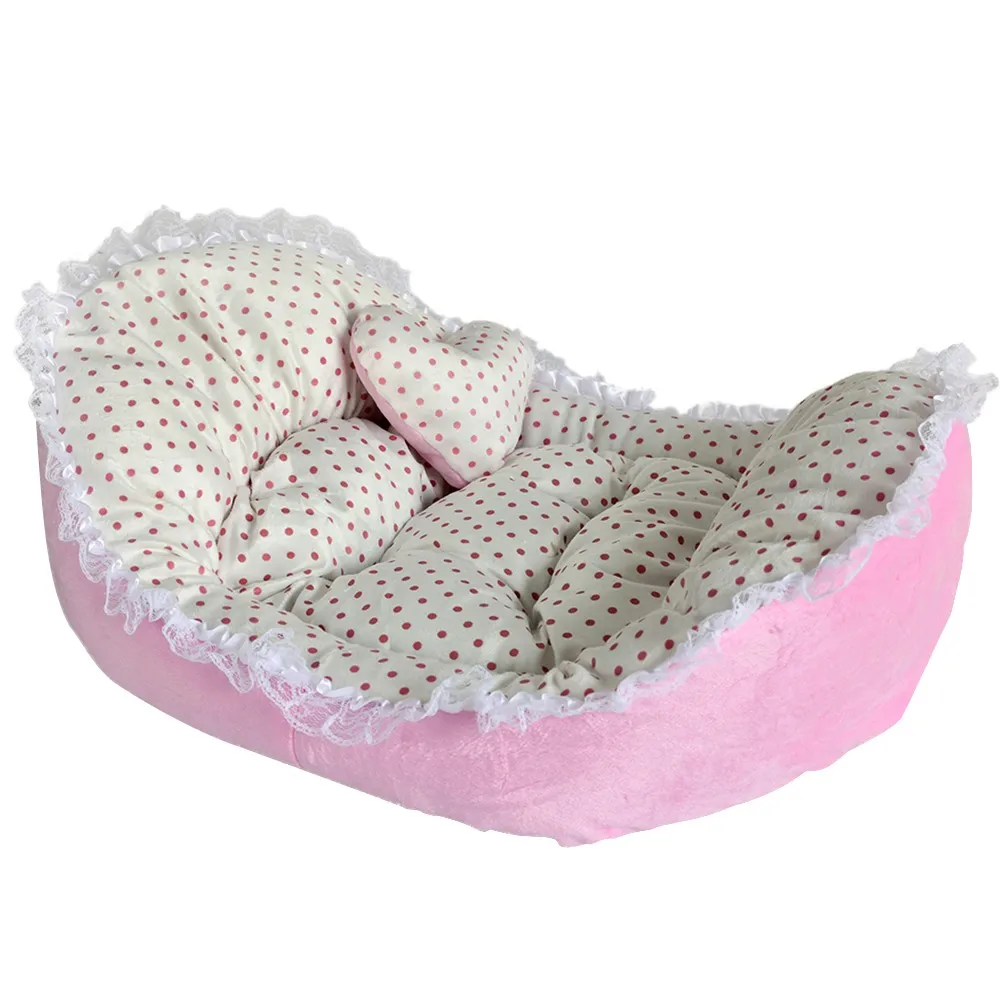 Pet House Cat Bed Mat Nest Lace Ingot Dog Kennel Warm Cat Kennel Pet Kennel Dog Mattress Pet Supplies Cat Litter Mat Cama Gato