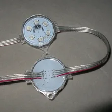 40 мм Диаметр; DC12V; цветная(RGB) тупой модуль; IP68; 1,44 Вт(6 светодиодов); прозрачную крышку; контролируется; единое целое строка доставит Вам товары в течение 3 Канал DMX