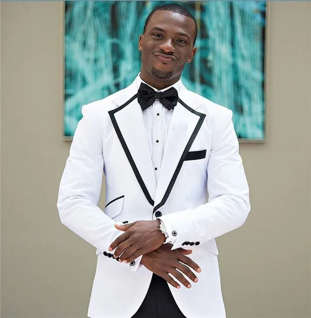 white groom jacket