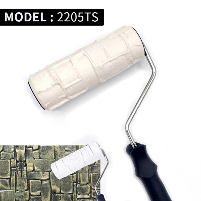 1pc Roller Paving Stone Hig Strength Environmental Protection Stamp Roller Polyurethane Paint Tool Sets