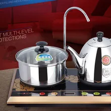 Интеллигентая(ый) с регулируемой температурой чайный набор для подогрева Электрический чайник автоматическая чайник анти-защита от сухого