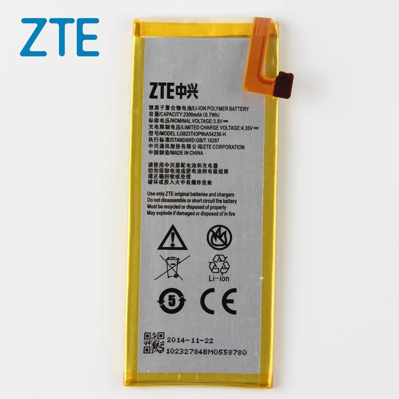 

Original ZTE LI3823T43P6HA54236-H phone battery For ZTE Star 1 Star 2 S2002 S2003 S2005 G720T G720C Geek II Blade S6