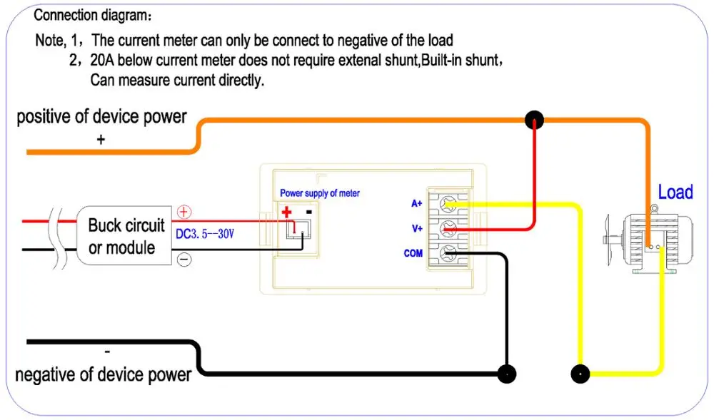 Белая крышка DC0-100V 300V 600V Напряжение измеритель величины тока DC999mA 3A 5A 10A 20A 50A 100A 200A 300A 500A 1000A DC Вольтметр Амперметр