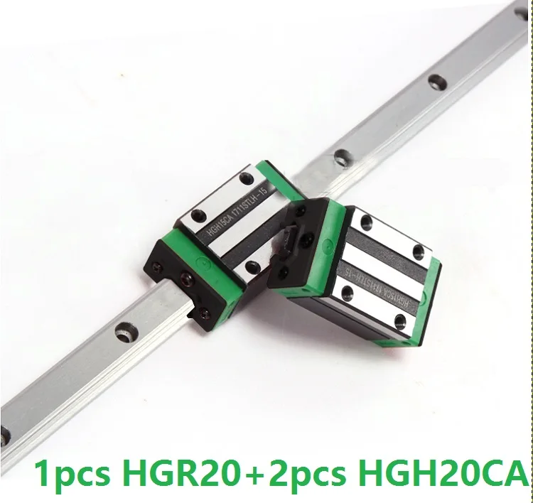 1pcs linear guide rail hgr20 500mm/600mm/700mm/800mm/900mm/1000mm