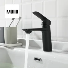MOIIO High Quality Bathroom Basin Faucet Black / Chrome Colors Water Tap HOT SALE bathroom sink faucet MOIIO High Quality Bathroom Basin Faucet Black / Chrome Colors Water Tap HOT SALE bathroom sink faucet